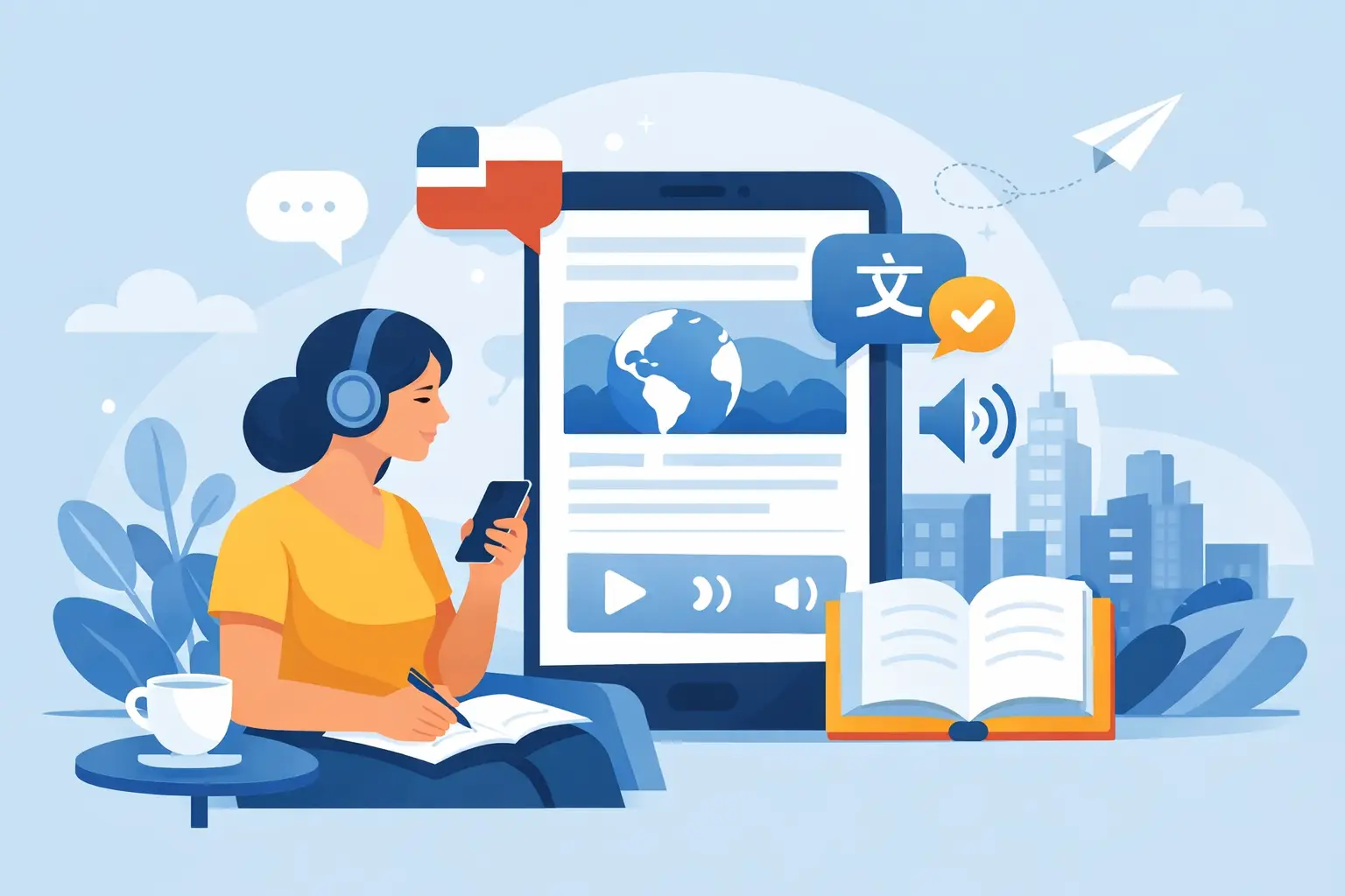 How a News Reader Language App Builds Fluency