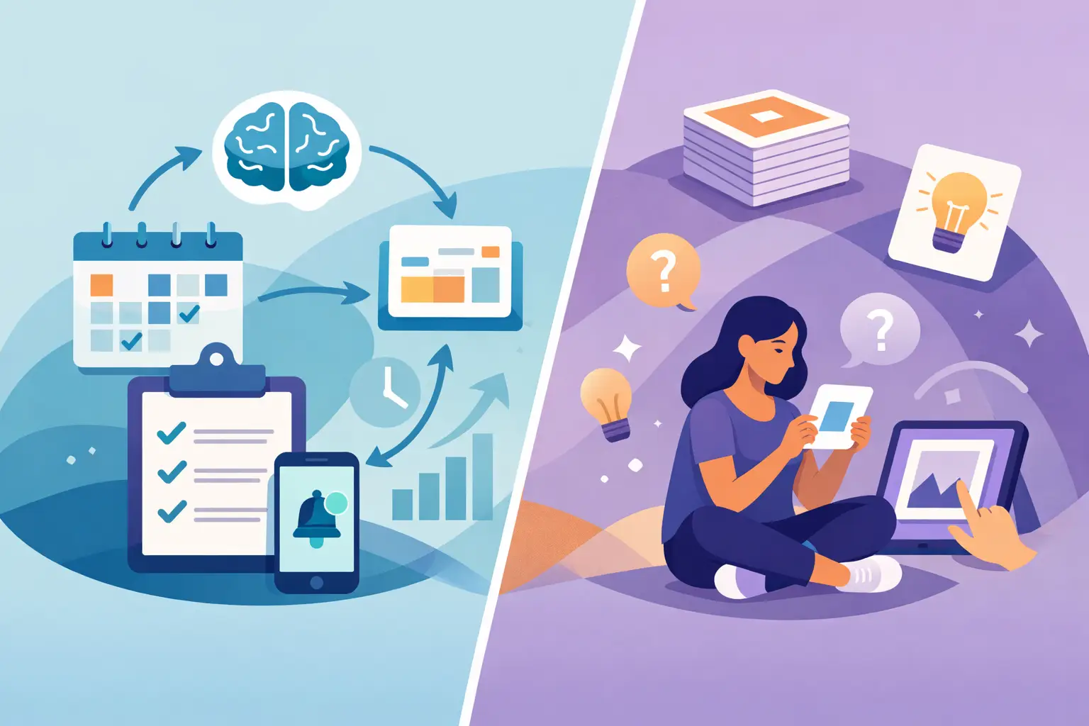 Spaced Repetition Versus Flashcards: What Works?